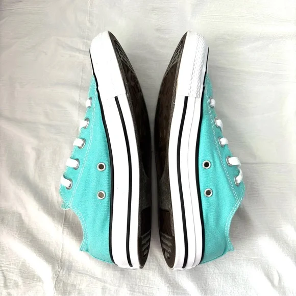 Converse All ⭐️ Star Unisex W6/M4 Chuck Taylor Aqua Canvas Low Top Sneakers - Picture 4 of 14